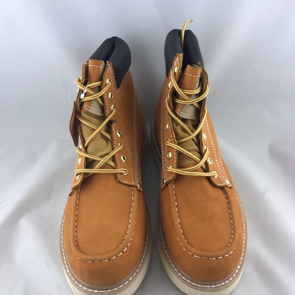 Roofing Nubuck Leather Men’s Work Boots wide width - Picture 8 of 17